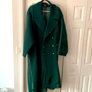 Ivy Park x adidas green snap mesh jacket.